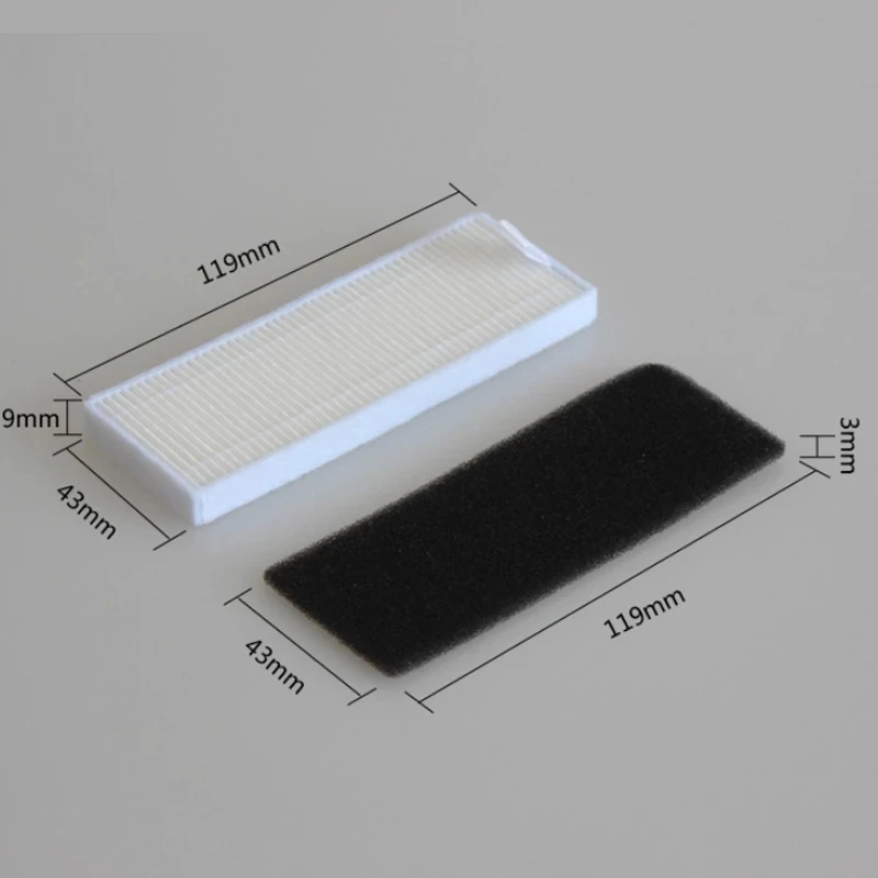 HEPA Filter with Sponge for Robot Vacuum Cleaner Accessories Cecotec Conga 1090 filtro hepa 1790 hepa filter