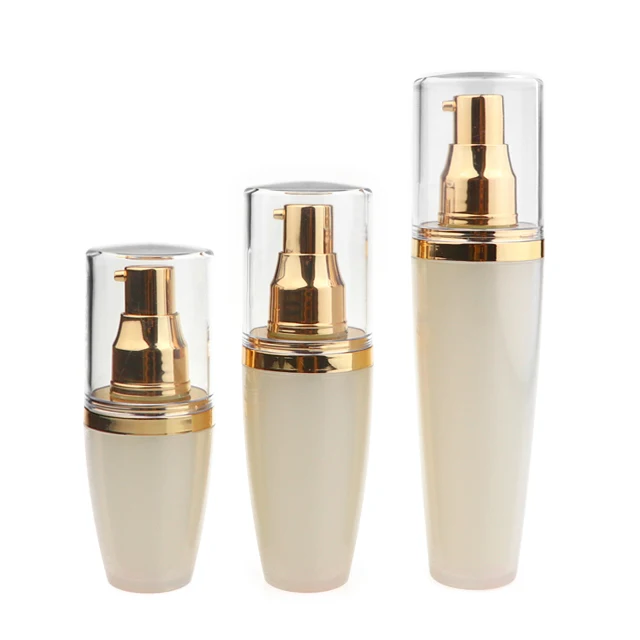 15ml 30ml 50ml empty fancy lotion pump bottles luxury gold cosmetic bottle