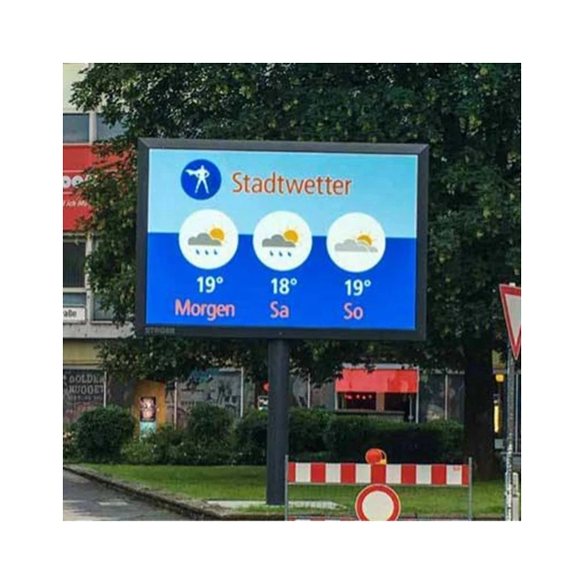 Factory Price 12 sq m  Digital Billboard Electronic Advertising IP65 4m x 3m Outdoor LED Billboard