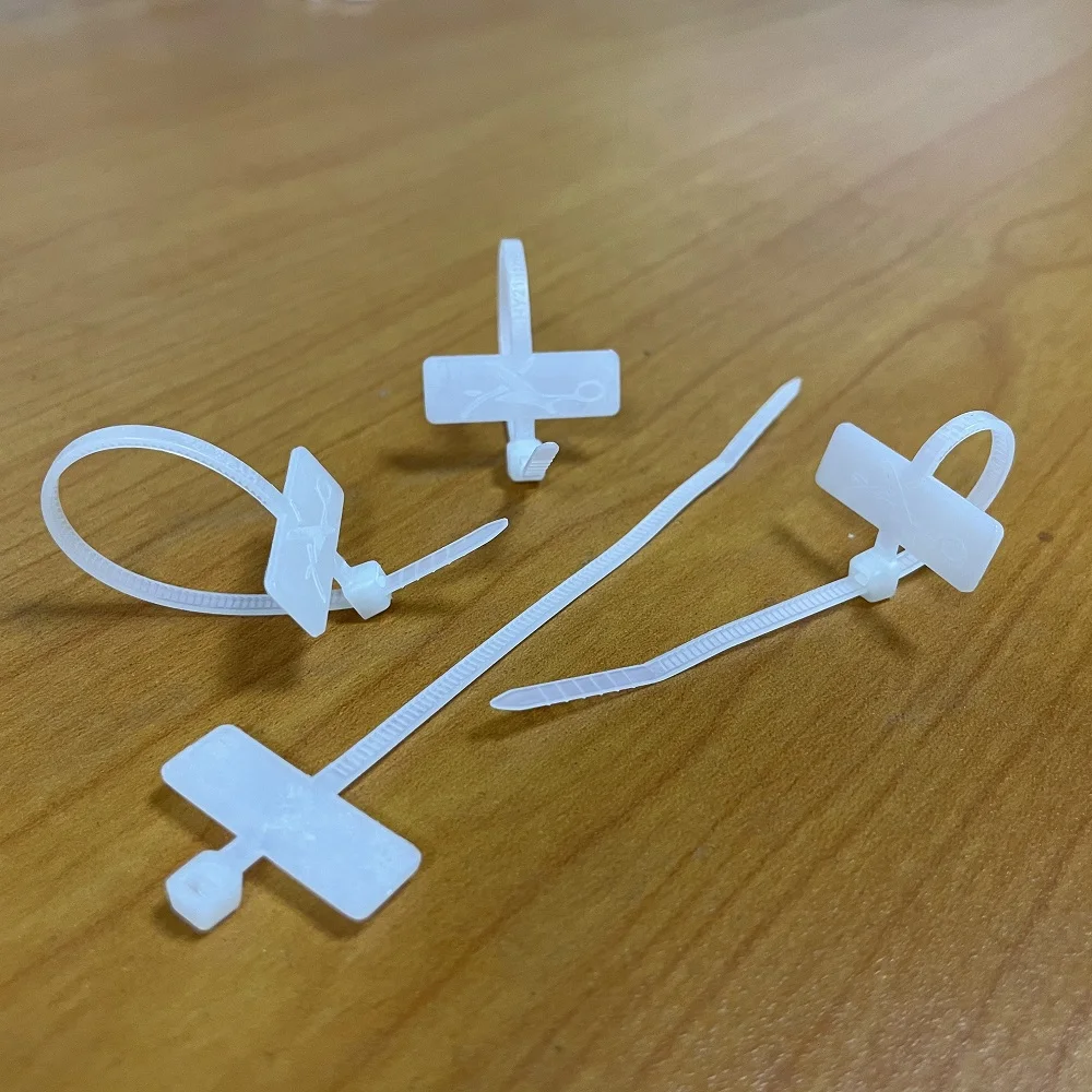 PA66 Marker Cable Ties Factory Direct Price with High Quality Nylon Size Accepted OEM Color Self-locking 2.5x80mm Accept Small