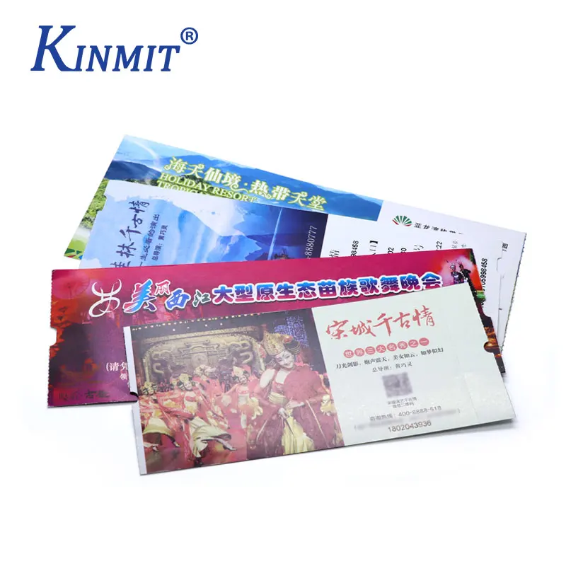 Cheap custom paper card discount coupon ticket voucher print for business