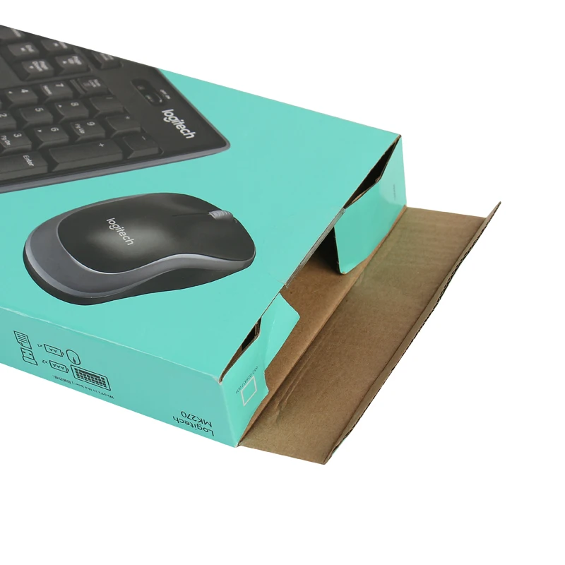 Custom Logo Flat Corrugated Box For Logitech Keyboard Packaging Box