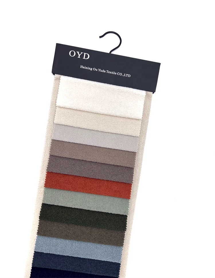 New high quality knitted single face teddy fabric wool fleece fabric for clothing sofa upholstery fabrics for home textile