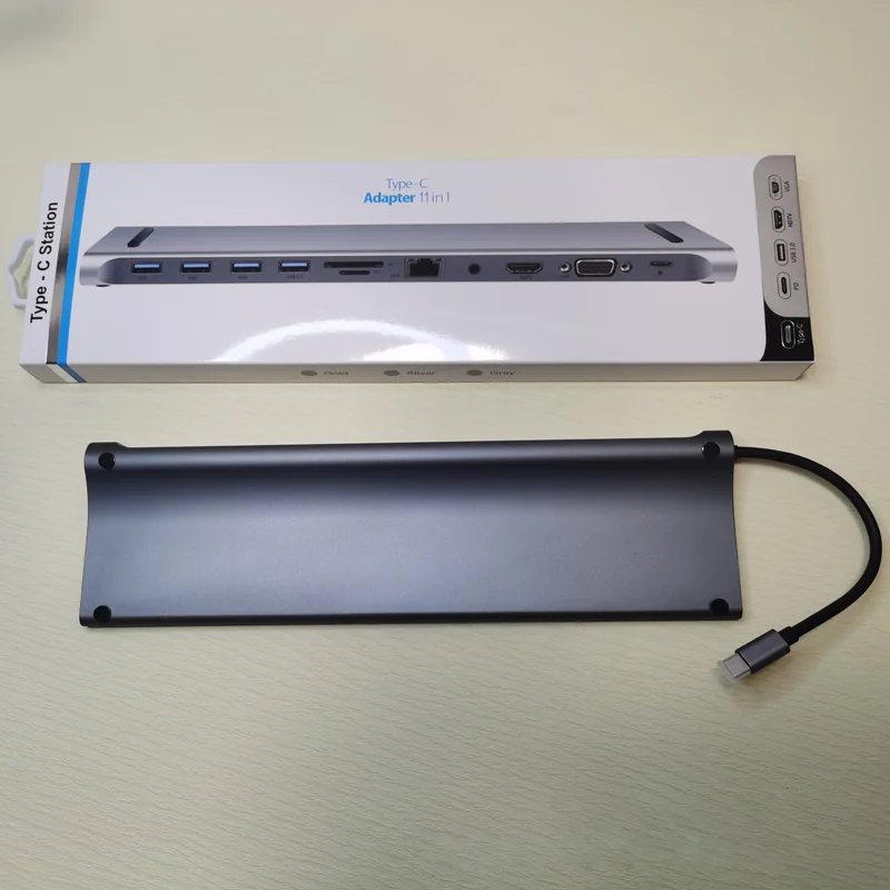 Type C To Usb 3.0 2.0  displaylink  Audio Adapter Power Usb c Docking Station Multiport Docking Station