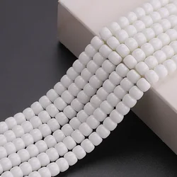 XUQIAN Ins Hot Selling 6*8mm Hole Cylindrical Glass Crystal Beads for DIY Jewelry Phone Chain Material Accessories