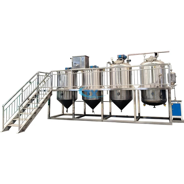 Small crude oil refining machine refined sunflower oil manufacturer