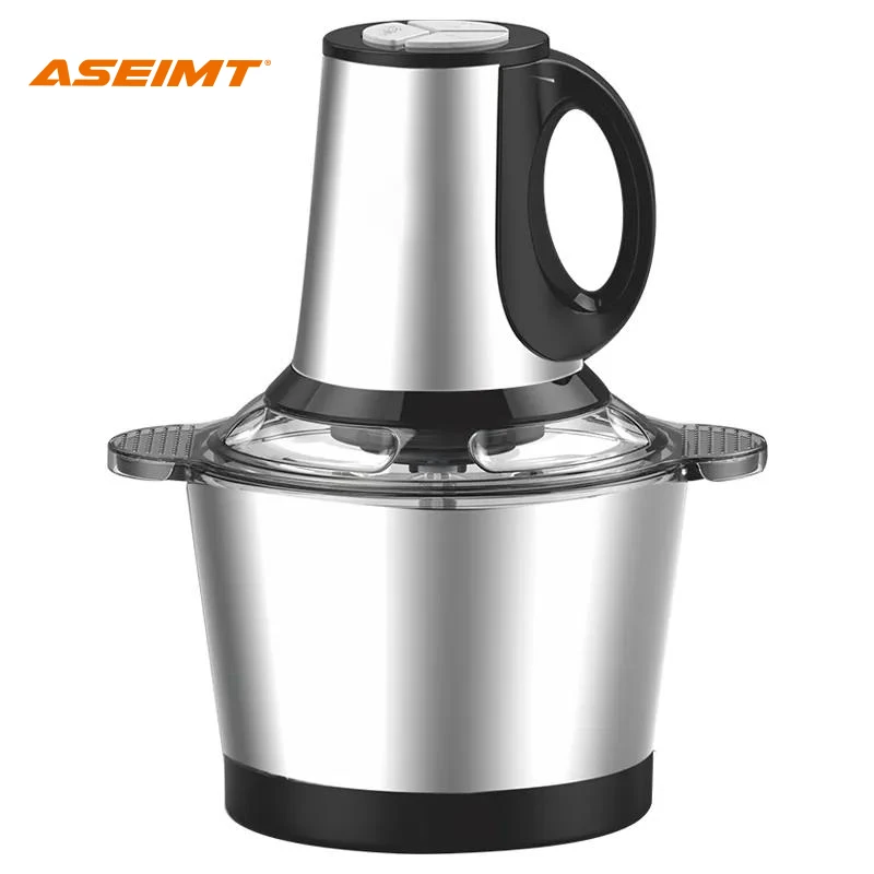 ASEIMT butcher commercial chopper kitchen 3L liter meat grinder meat cutter electric stainless steel mixer part motor mincer