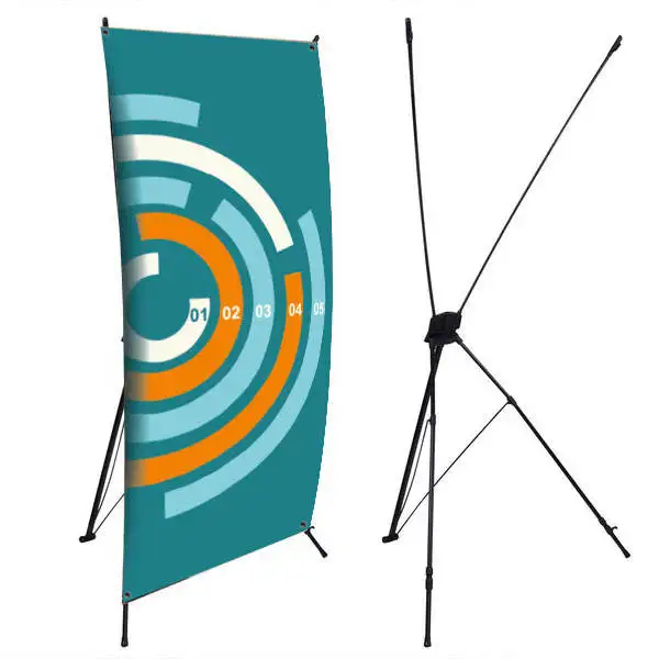 HLY Korea X stand banner display racks advertising frame tripod
