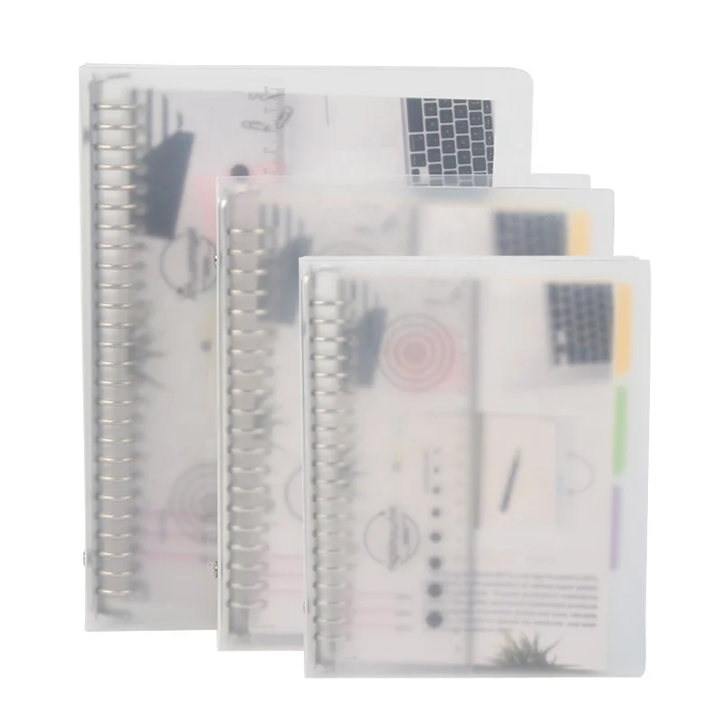 customized cover page ruler paper refills 30 rings binder notebook a4 with tab dividing pages