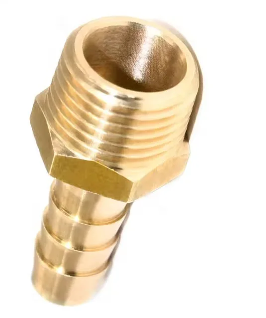brass hose barb elbow 90degree hose tail connector male thread push in hose barbed pipe fittings adapter air gas fttings