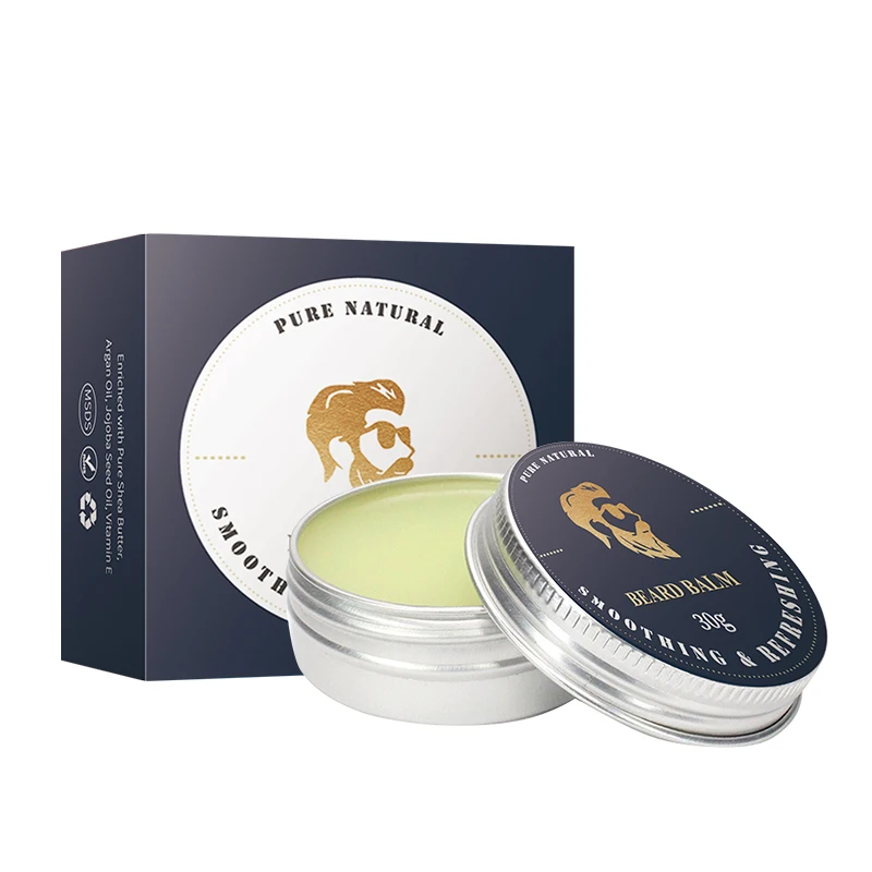 OEM LYW Private Label Natural After Shave Cologne Mustaches Soften Moisturize Men Organic Beard Growth Butter Beard Balm Wax