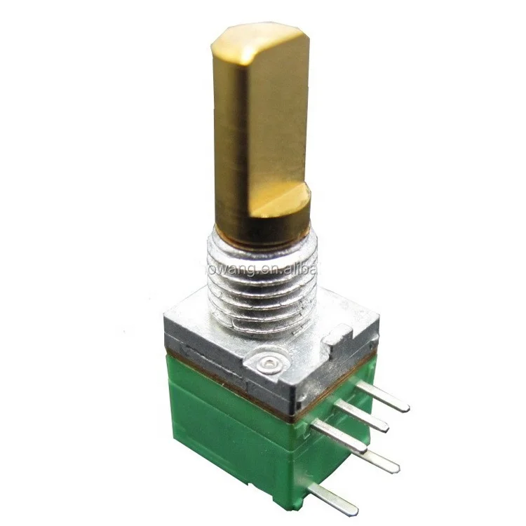 F081 Series 8mm metal shaft Rotary Potentiometer for Audio and walkie talkie applications