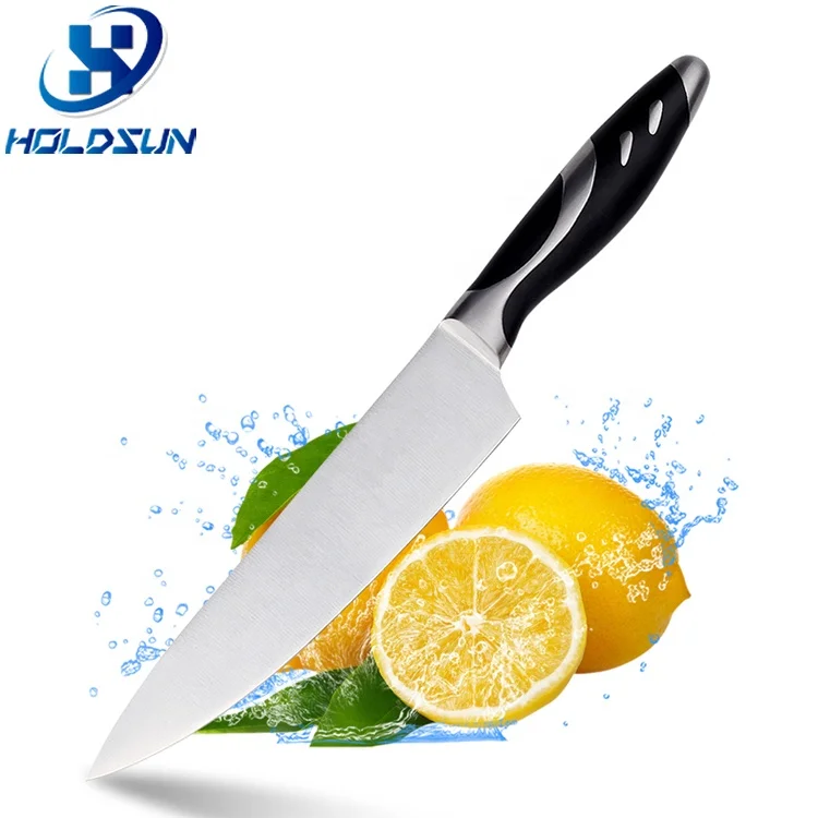 Нож шеф-повара из нержавеющей стали с кованой ручкой, 20 см