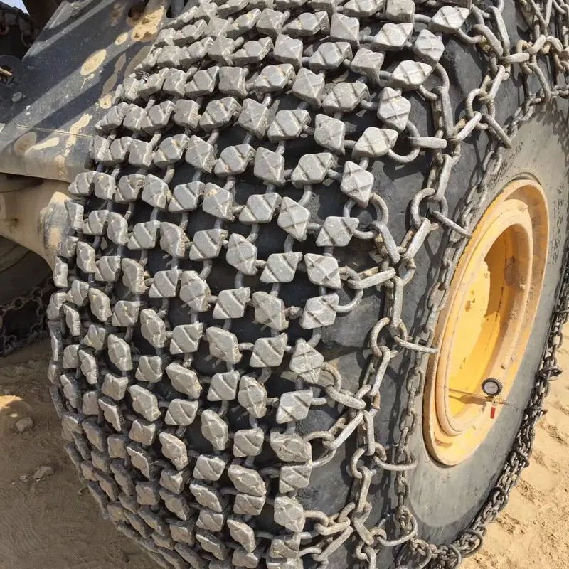 China factory customized 17525 23525 265 25 29525 wheel loader tyre protection chain for open-pit mining mine