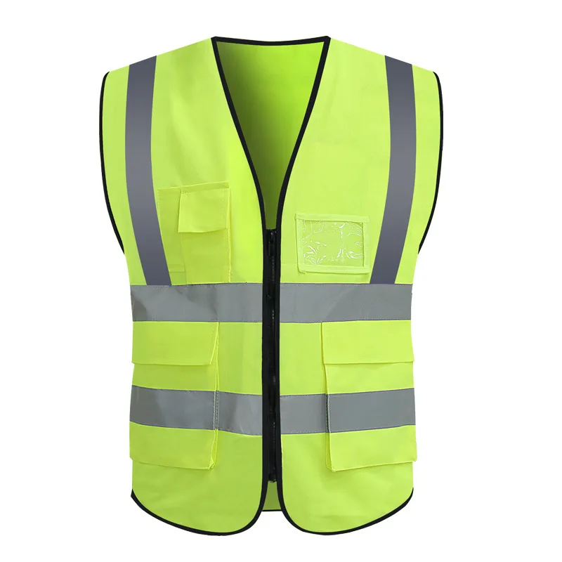 Sleeveless Safety High Visibility Reflective Construction Work Uniforms Engineer Safety Vest