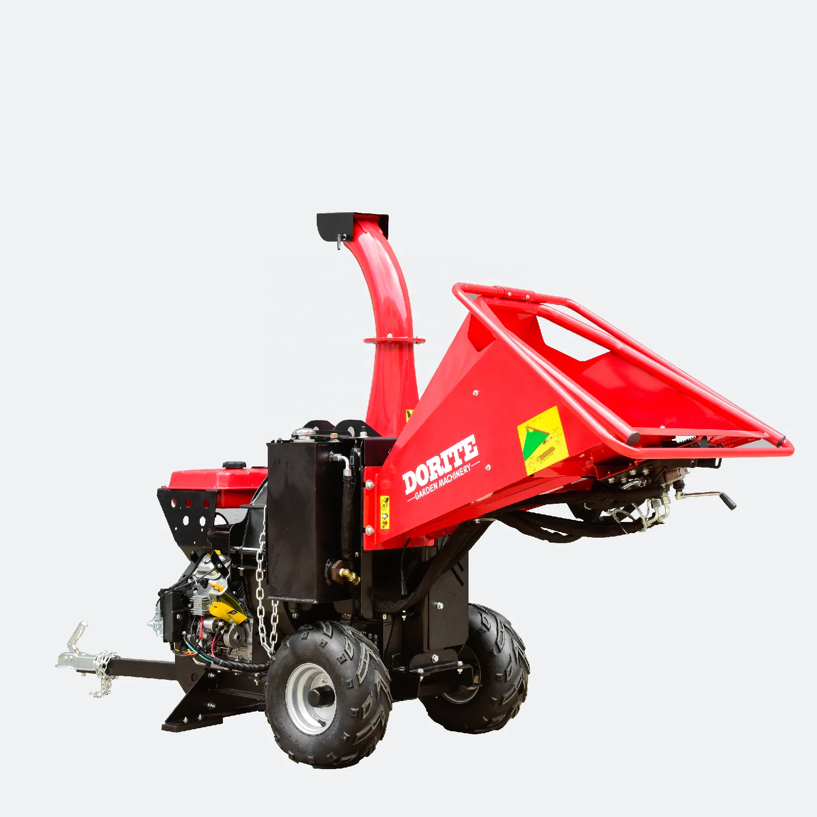 Doright 27hp Petrol Engine Wood cutting Machine Auto Feeding Forestry Wood Chipper