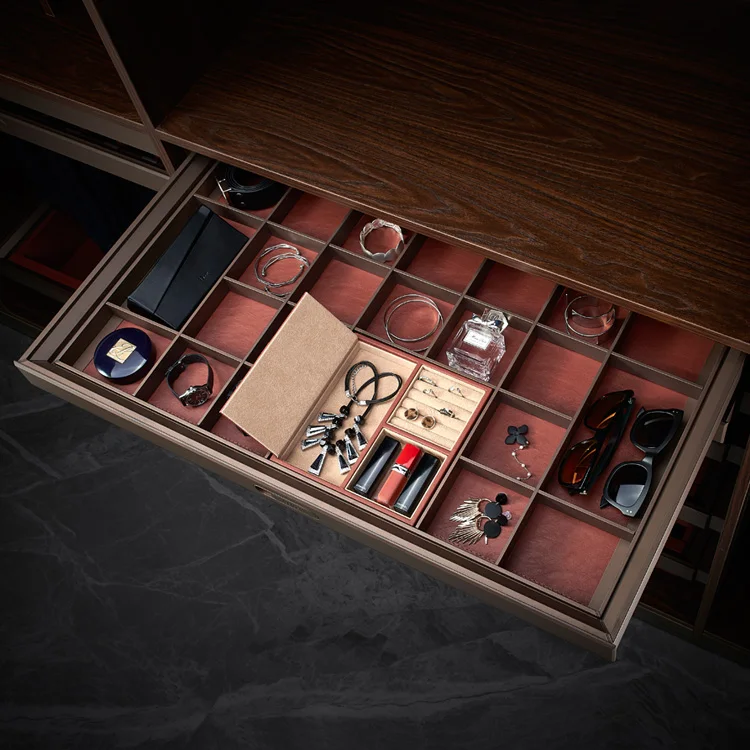 Органайзер, коробка для ювелирных изделий, шкаф, аксессуары, выдвижной лоток для хранения, кожаная коробка для ювелирных изделий