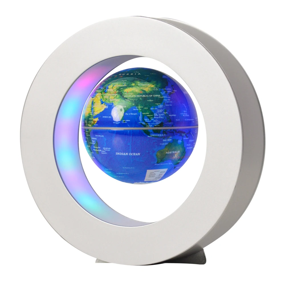 Home Office School Anti Gravity with Led Lights Magnetic Levitation Globe, World Map Floating Globes For Decoration