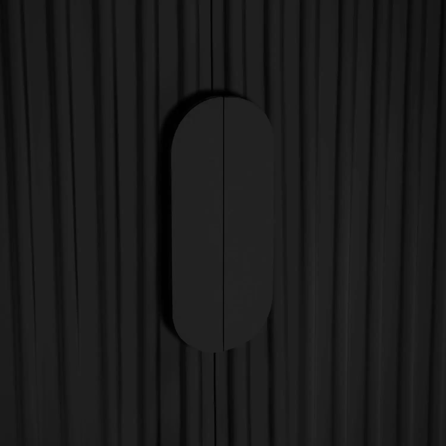 Luxury Modern Sideboard with Unique Curved Design Wooden Display Storage Cabinet with Adjustable Shelf for Living Room