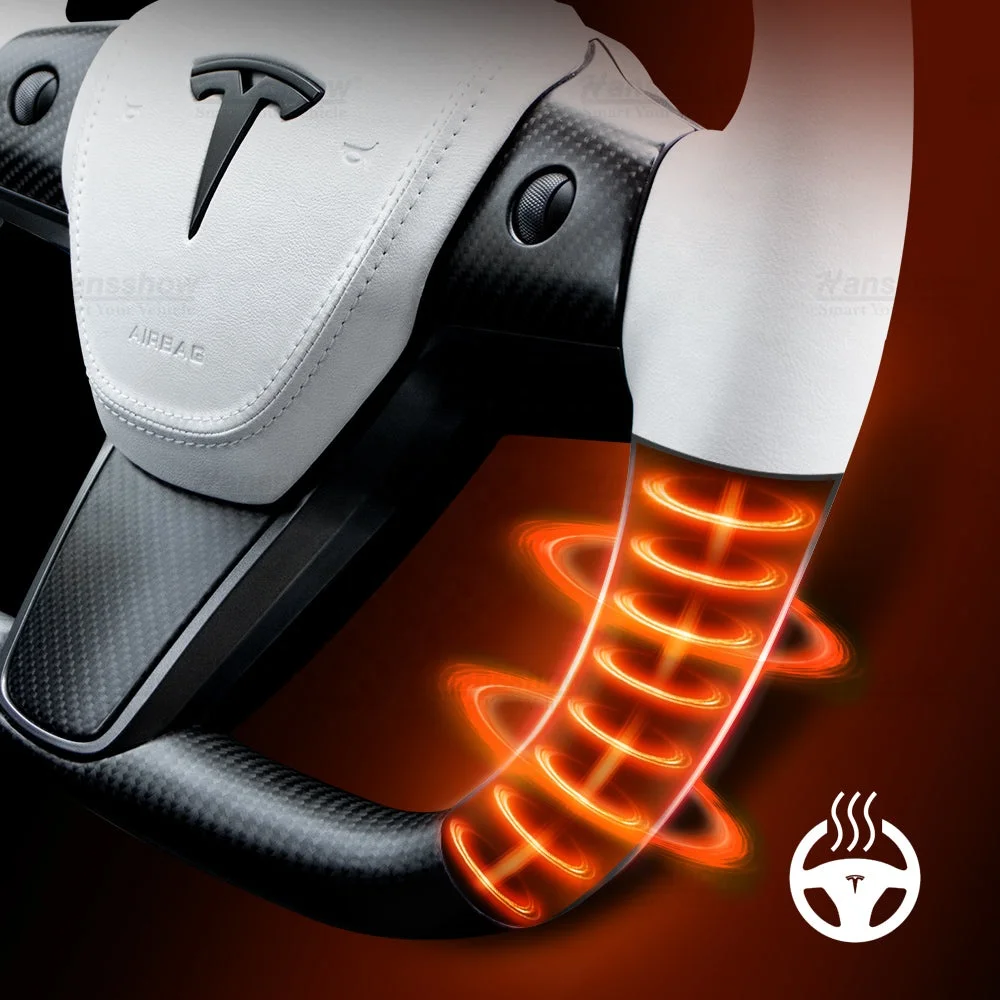 New Design Model 3 Y Cybertruck Steering Wheel For Tesla Model 3/ Model Y Car Steering Wheel Upgrade