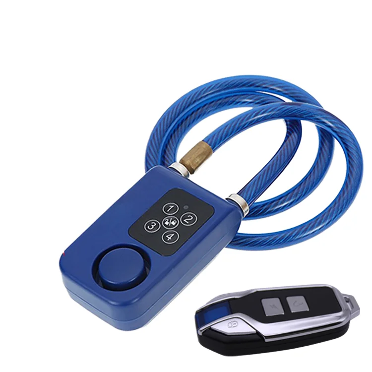 cycle lock with remote control motorcycle security anti lost alarm distance 4 digit electric bike combination lock
