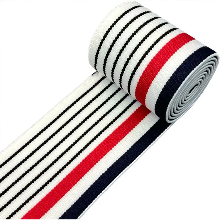 Competitive Price Colorful Sewing Elastic Band Pinstripe Elastic Waist Band For Women Underwear Woven
