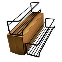 Punch-free Kitchen Fridge Cabinet Spice Rack Organizer Iron Wall Mounted Chrome 4 Tier Hanging Shelf for Spice Mason Jar