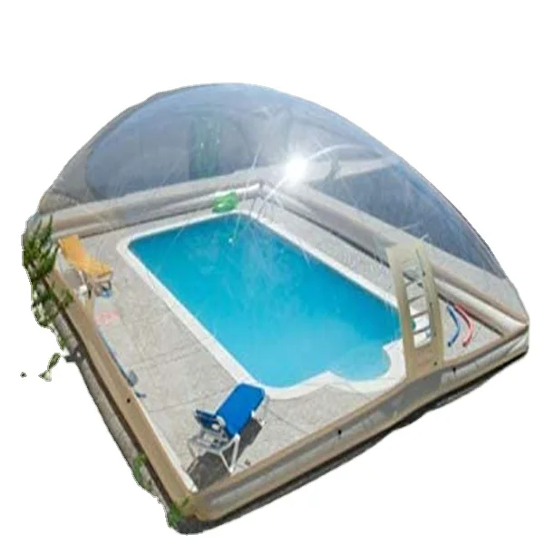 Winter  Outdoor Inflatable Swimming Pool Cover , Inflatable Water Pool Bubble Cover Clear Dome Tent For Garden POOL