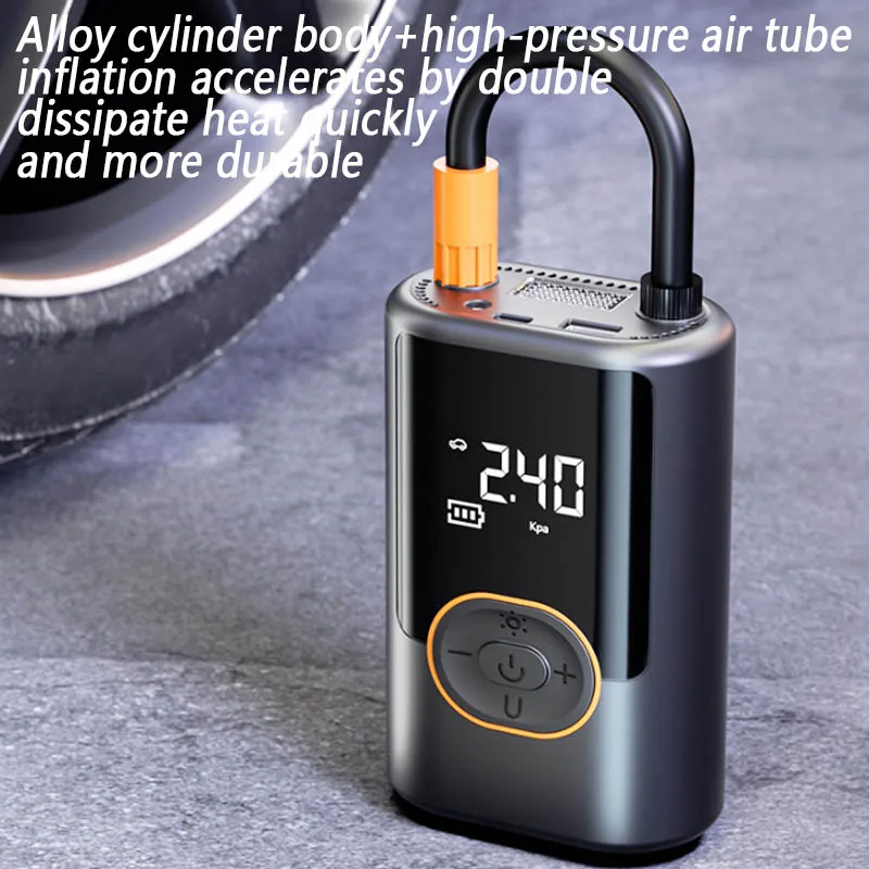 New Electric Wireless Digital Air Pump For Car Tires Portable Car Tire Inflator Car Air Compressor 12V Tyre Pump Bicycle Bike