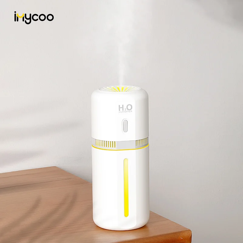 IMYCOO New Arrival Ultrasonic Mini air Humidifier Portable Usb Small Cool Mist Car air Humidifier with Lights