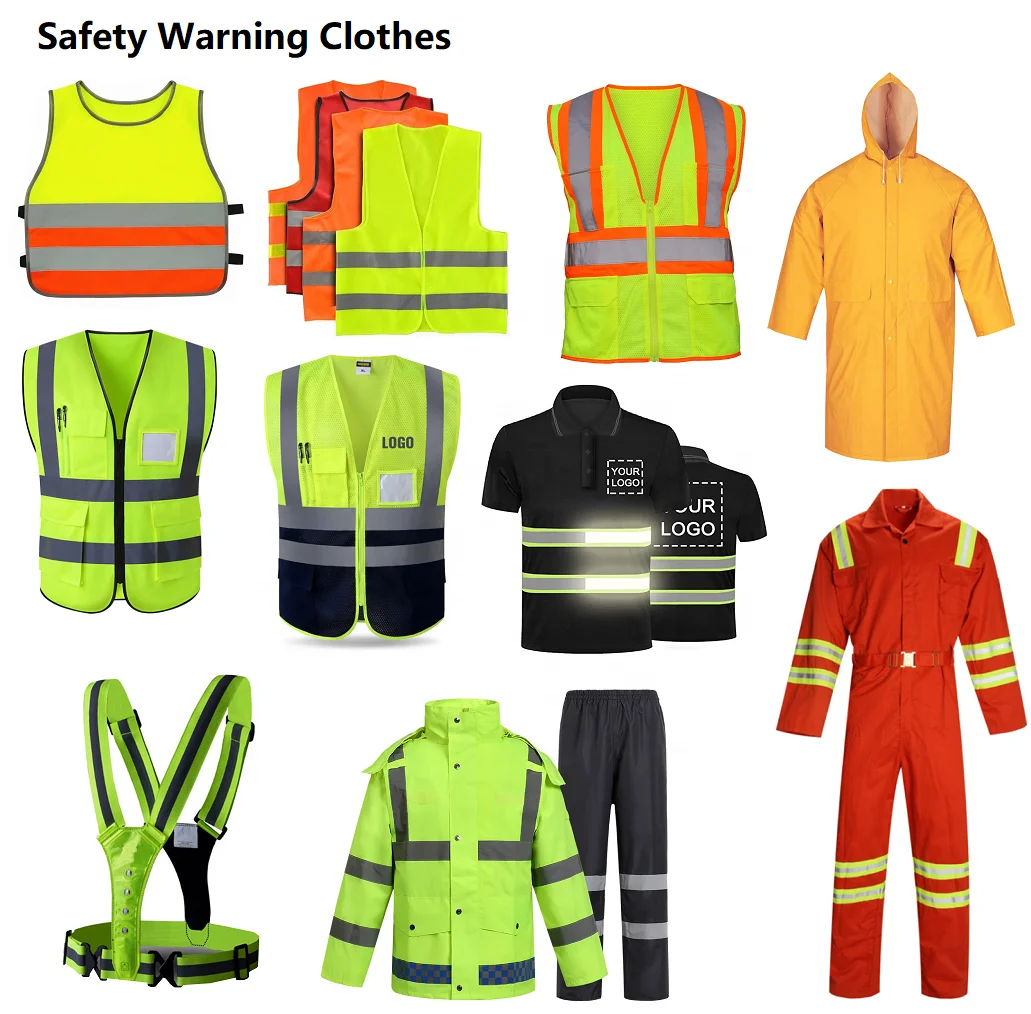 Durable high visibility oxford windproof waterproof construction traffic safety rainwear rain coat reflective suit raincoat