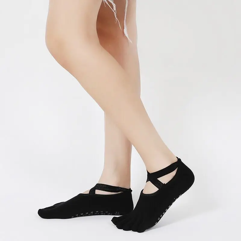 Носки для йоги нескользящие носки для пилатеса, чистый Барр, танец