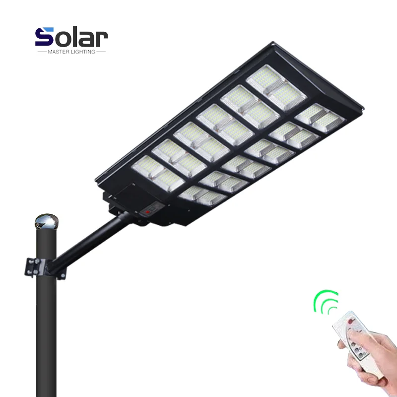 Long Work Time Waterproof Ip65 Abs 400w 600w 800w 1000w 1200w Lamp High Lumens Outdoor Led Solar Street Light