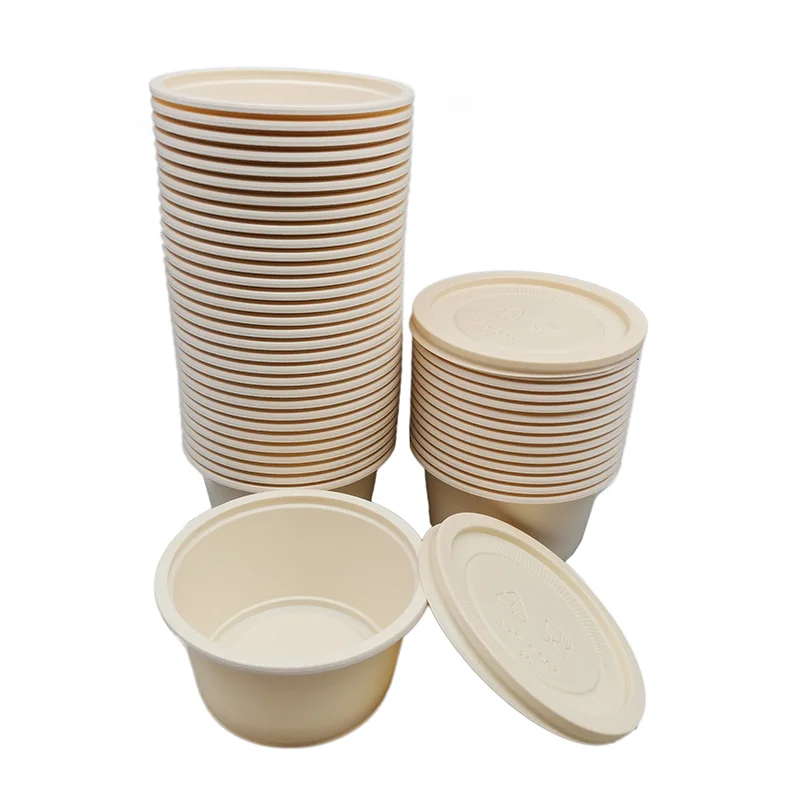1000 set 4oz Biodegradable Corn Starch Food Delivery Packing Seasoning Small Sauce Containers Small Sauce Cup