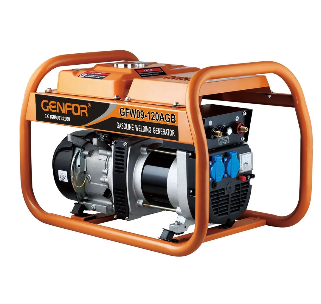 GENFOR welder 3KW 130A 3.2mm big fuel tank electrode welding generator Petrol Generator welder generator with AVR