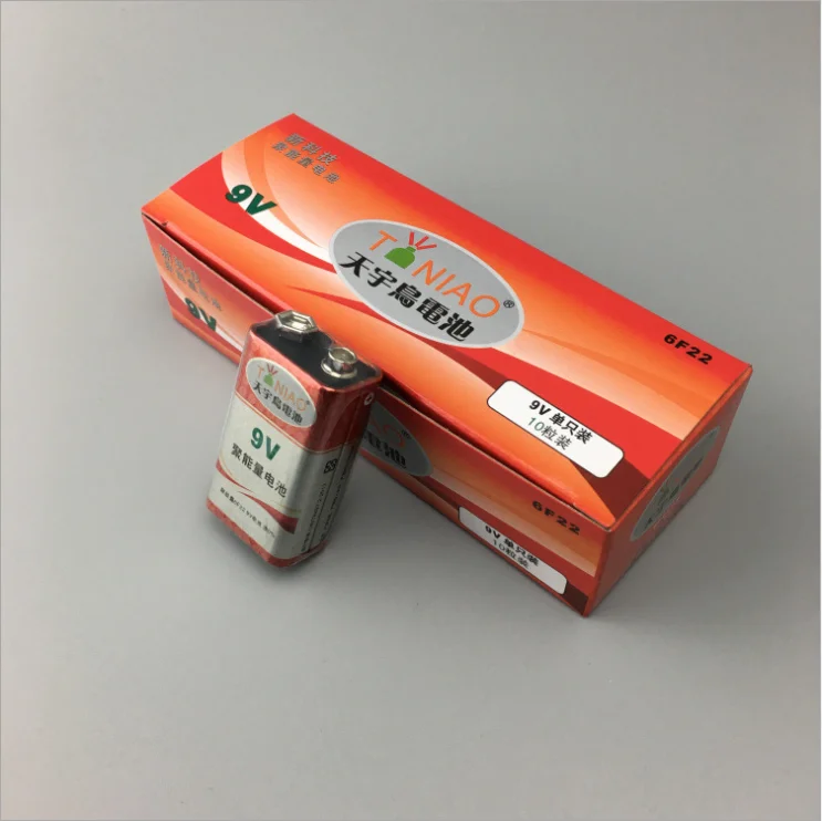 9V carbon battery 1604g stacked 9V nine volt square battery 6f22  9V battery 6f22 carbon environmental protection square