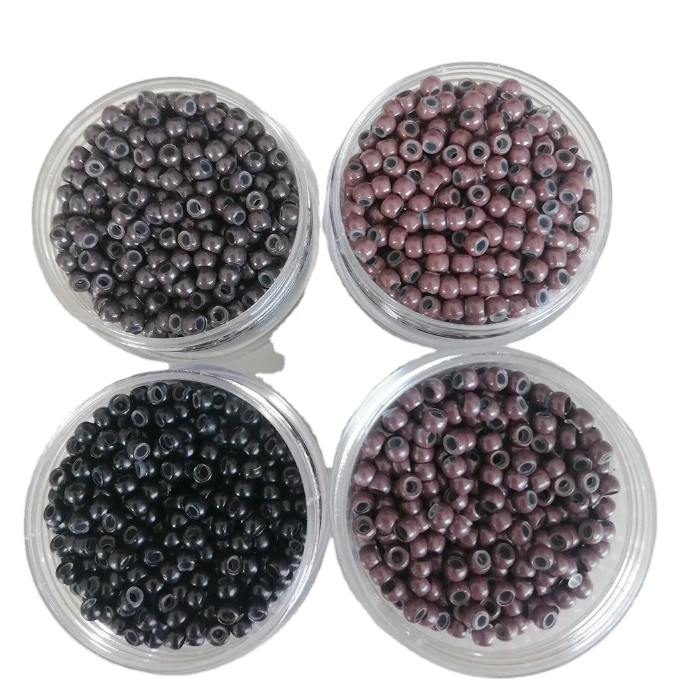 Silicone Lined Micro Rings Links Beads I Stick Tip Human Hair Extension Tools