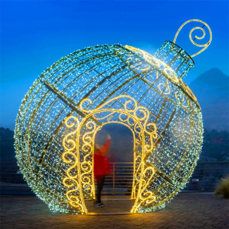 Hot sale Christmas round ball outdoor decoration chasing LED Christmas holiday pattern lights