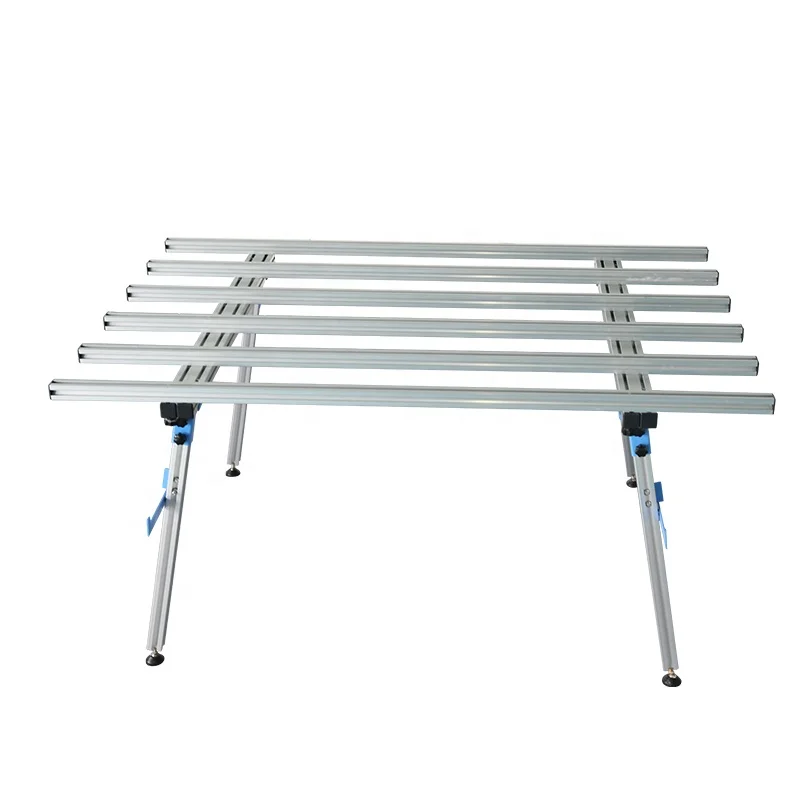 Working bench for large format tile, porcelain, aluminum alloy