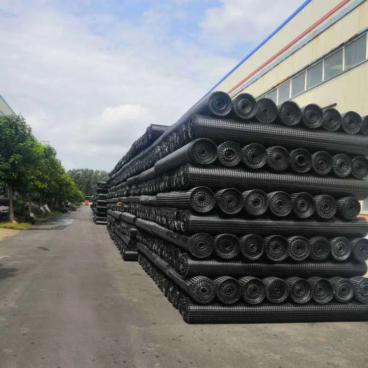High Tensile Strength 15KN-50KN PP Biaxial Geogrid for Soil Stabilization Plastic Biaxial Geogrids