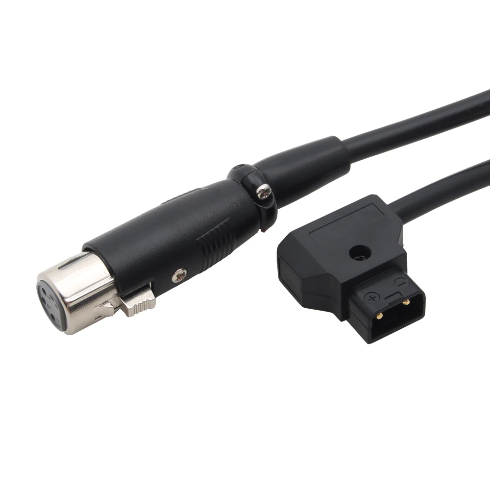 1 meter D-tap Male to 4 Pin XLR Female Adapter straight Power Cable For DSLR Camcorder for Sony PMW-F55