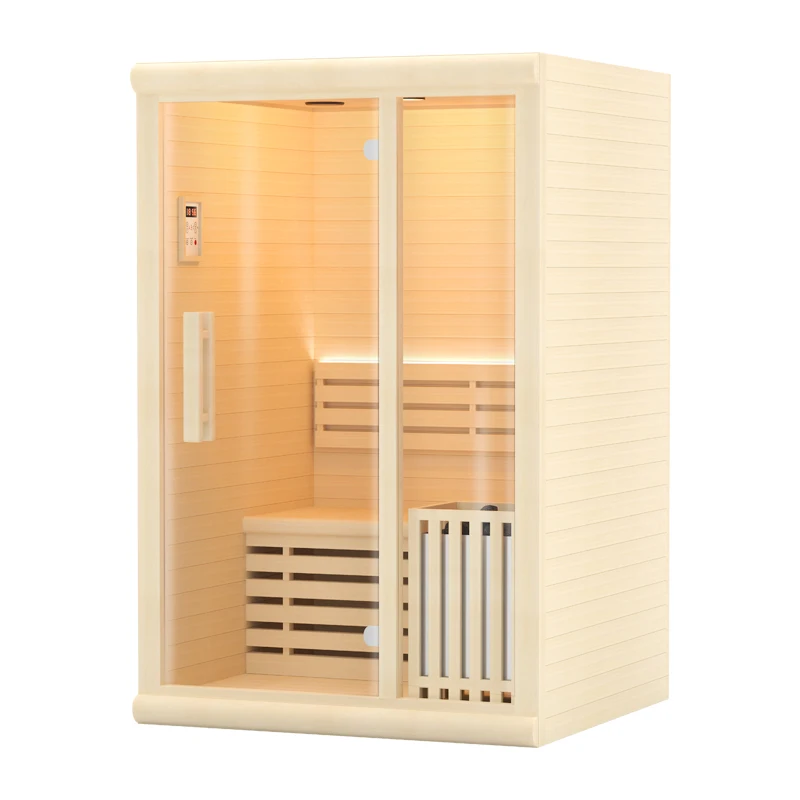 Home Sauna Steam Sauna Room Indoor Sauna Cabin Made of Hemlock Wood