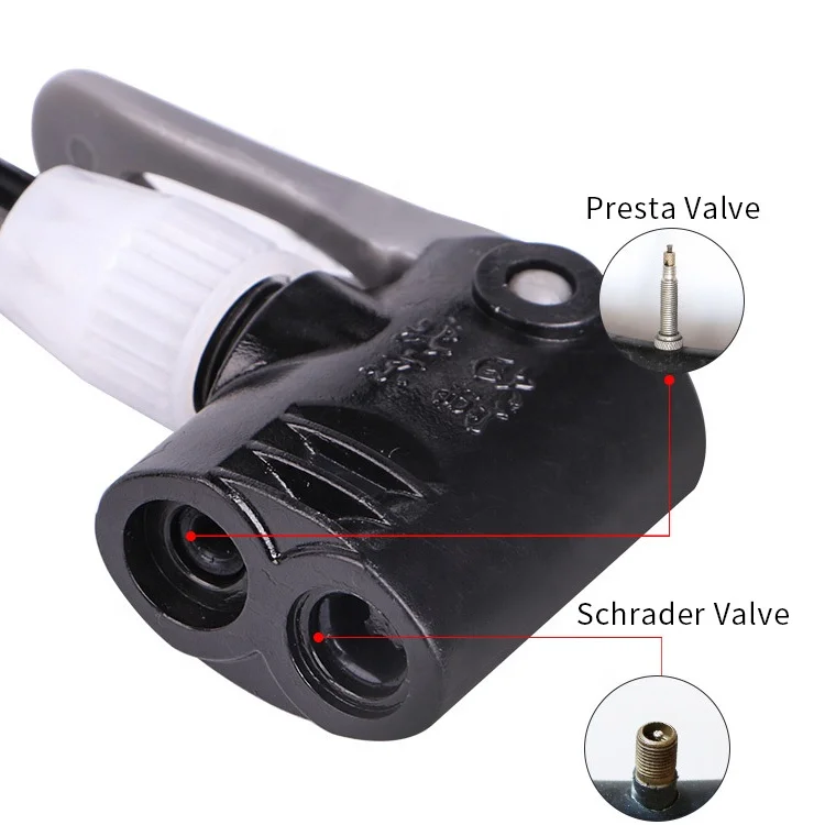
WHEEL UP 140PSI Presta and Schrader Hand Bicycle Floor Air Pump Aluminum Alloy For MTB BMX & Road Bike Tire Pump 
