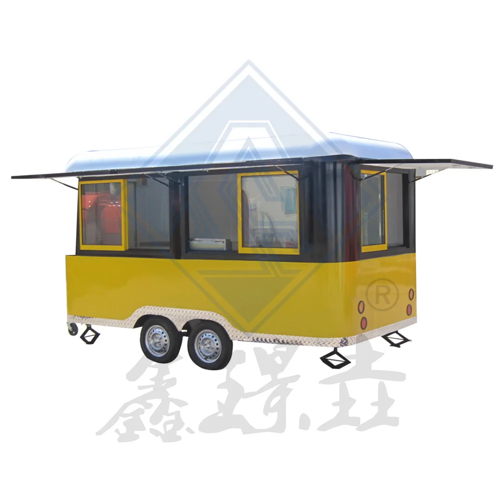 Commercial Street Four Wheeled Multi Functional Mobile Food Dining Car Commercial Night Market Customized Food Car