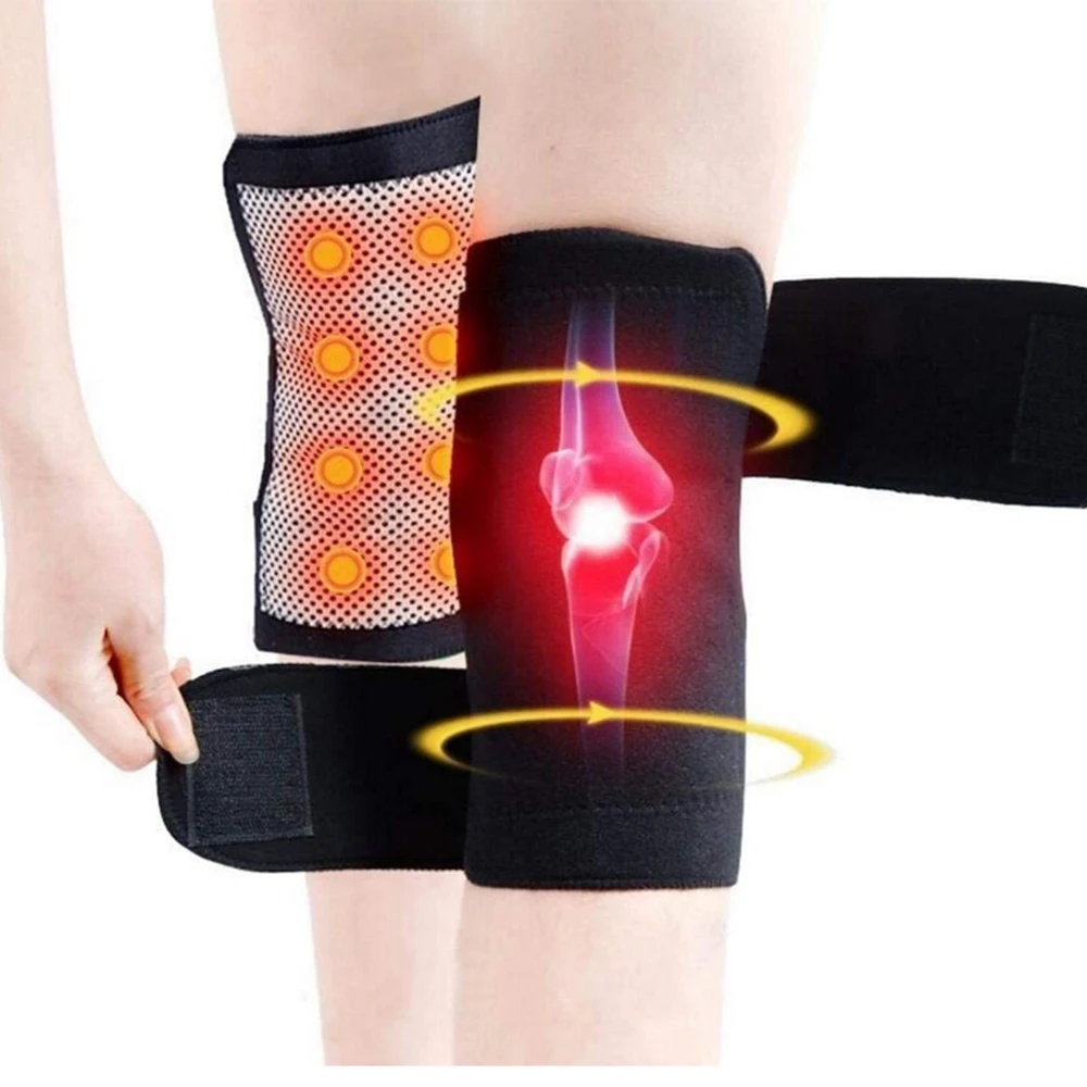 Magnetic Therapy Knee Sleeve Belt Brace Tourmaline Self-heating Knee Support