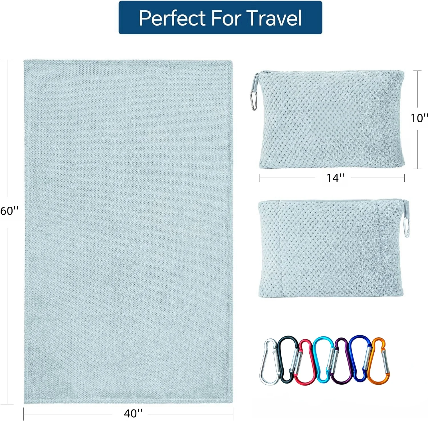 wholesale Lightweight custom flannel fleece travel blankets and pillow Portable Foldable 4 in 1 Travel Blanket in pouch