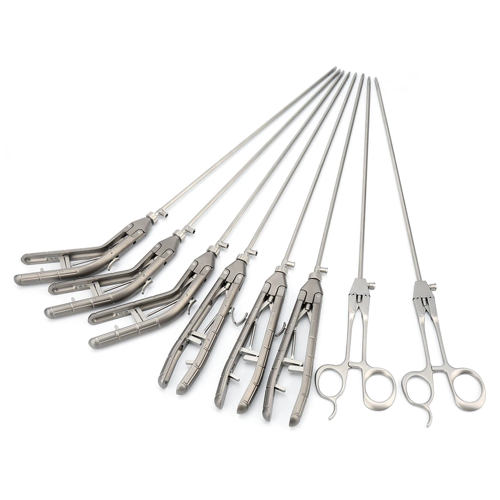 Factory price Laparoscopic Surgical Instruments Needle Holder, curved needle holder laparoscopic needle holder titanium