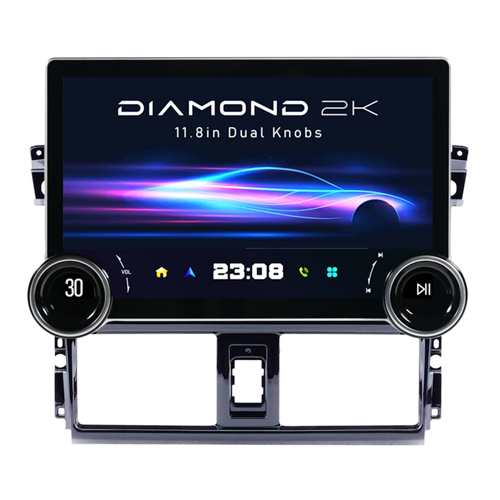 Автомагнитола Barfond для Android автомагнитола 11 5 дюймов сенсорный экран CarPlay и Toyota Vios Yarios 2014-2017