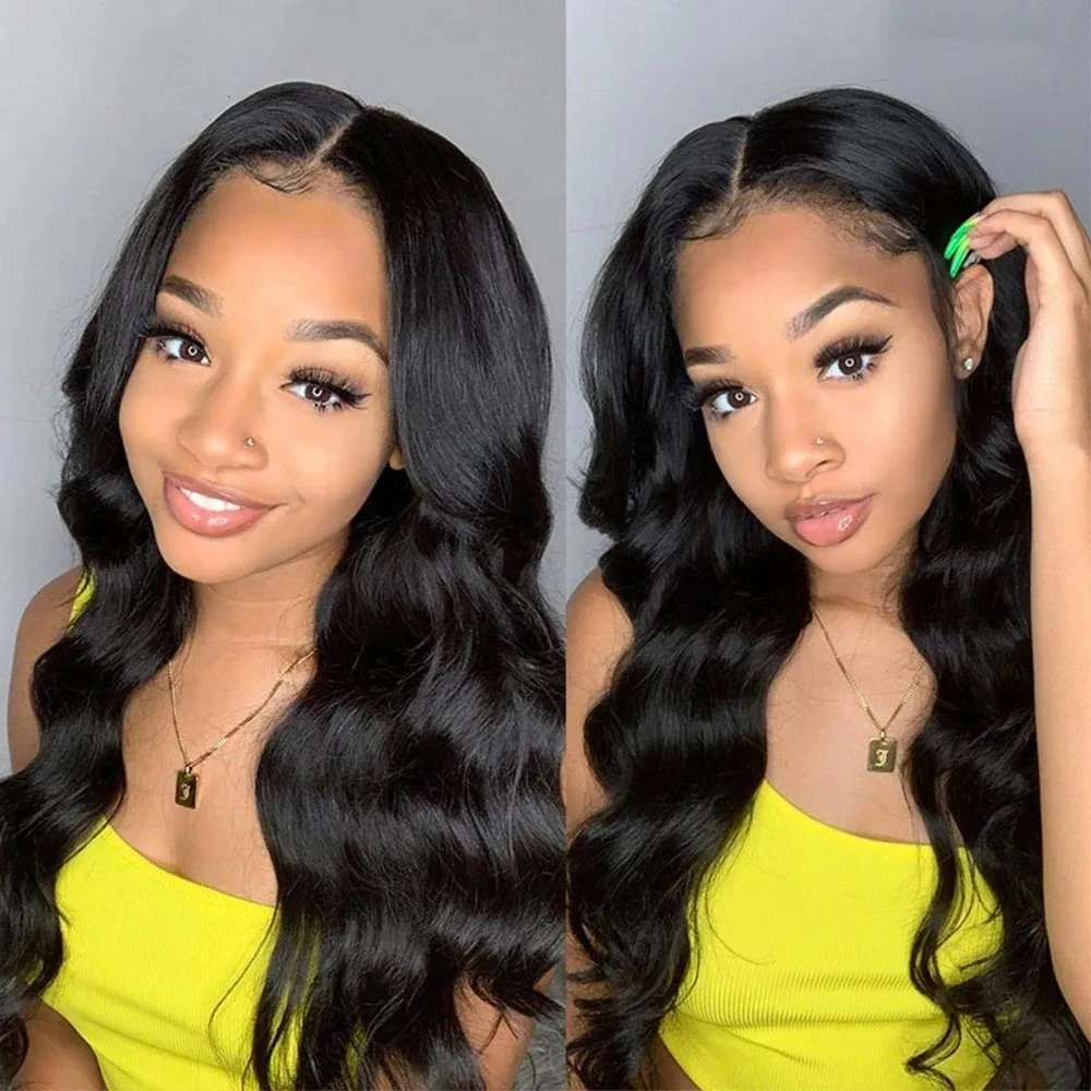 Wholesale 13x4 Full Frontal Wig For Black Women Glueless Brazilian Human Hair Wig Pre Plucked Bleached Knots Lace Front Wig