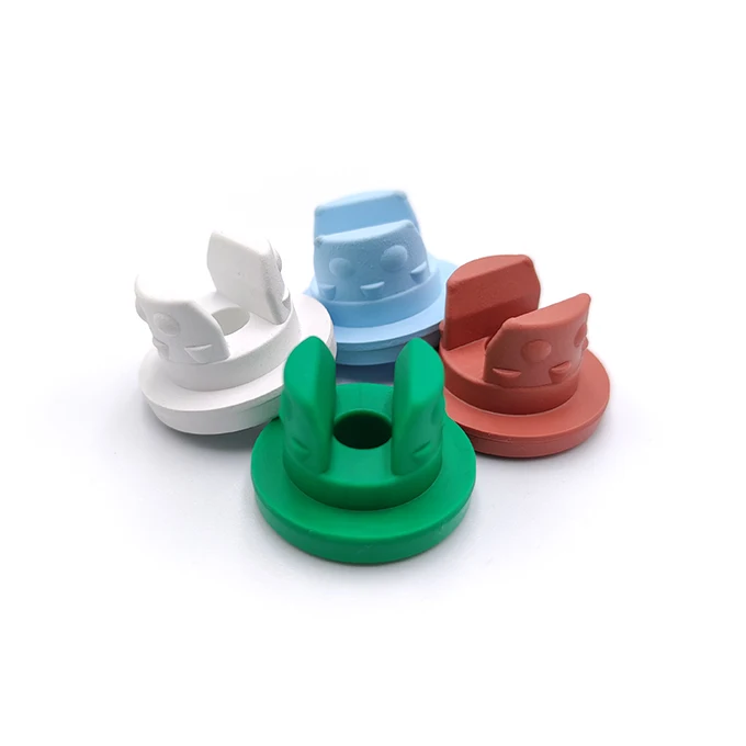 Diameter 13-D2 20-D2 Colorful Two Legs Freeze Dried Use Butyl Rubber Stopper Lyophilization Vial Rubber Plug  Seals Crimp Bottle